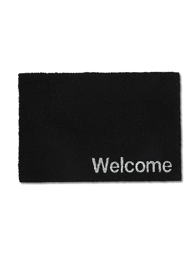 שטיח כניסה לבית ”WELCOME” שחור