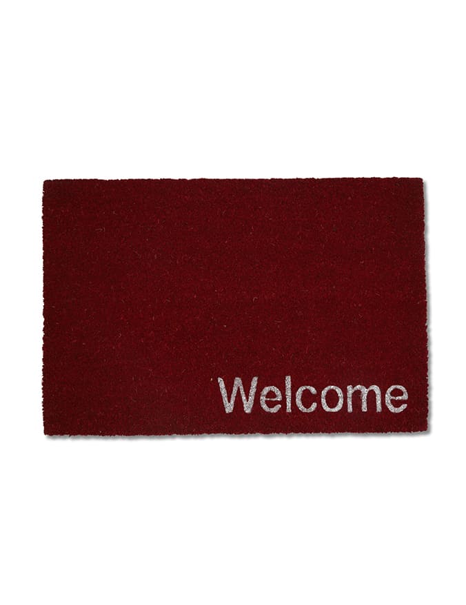 שטיח כניסה לבית ”WELCOME” אדום