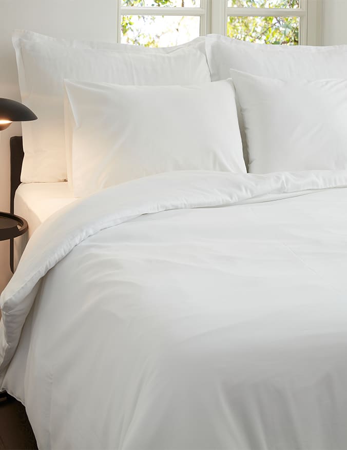 מצעי בית מלון – סט מלא לבן דגם אורלנדו