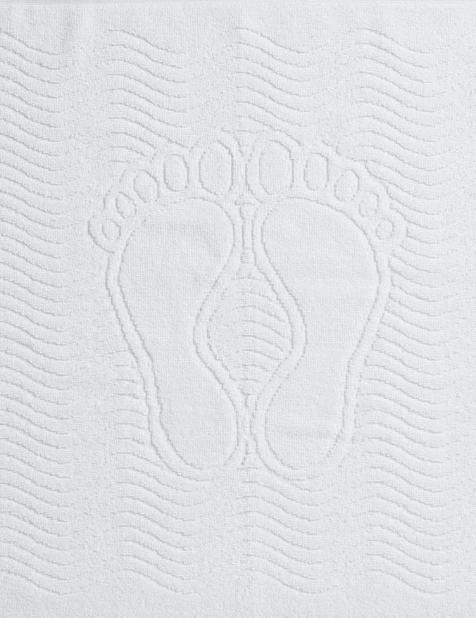 מגבת רגליים איכותית דגם ויקאס - VIKAS לבנה