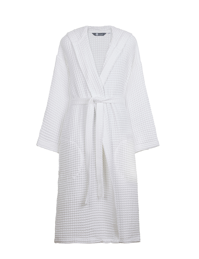 חלוק וופל לבן דגם ענת