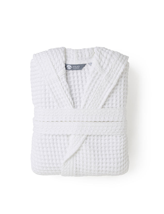 חלוק וופל לבן דגם ענת