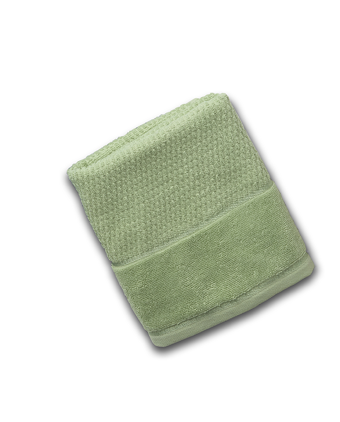 מגבת 100% כותנה דגם ליריקה צבע ירוק