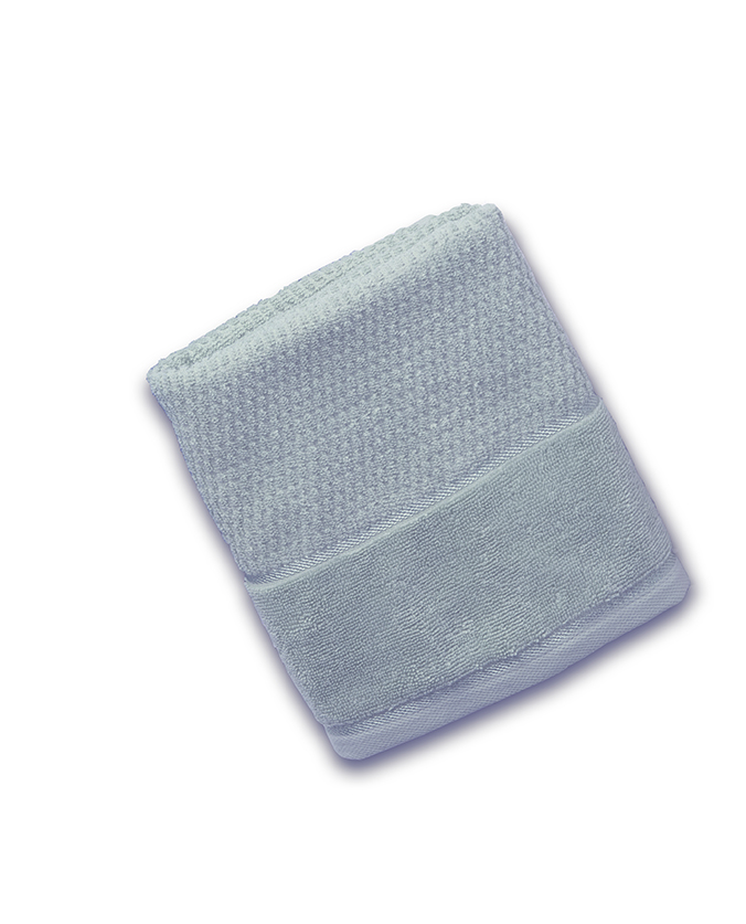 מגבת 100% כותנה דגם ליריקה צבע תכלת