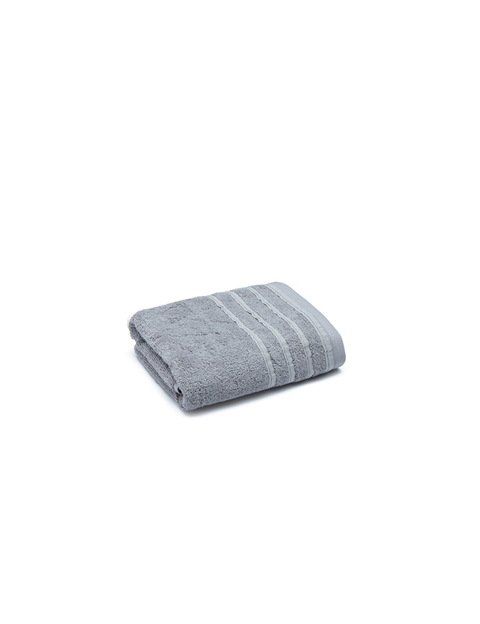 מגבת דגם לרנקה 100% כותנה צבע אפור בהיר