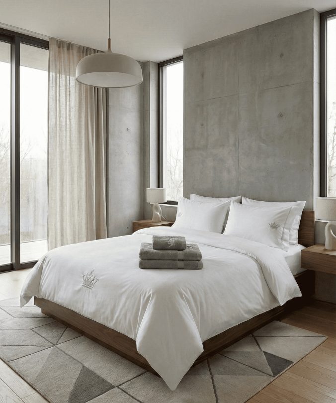 מארז סט מצעים קורסיקה + 2 מגבות גוף + מגבת פנים