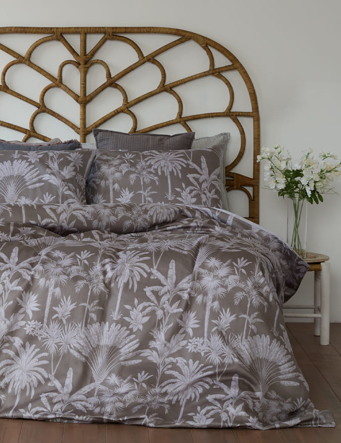 סט מצעים פארקי אפור