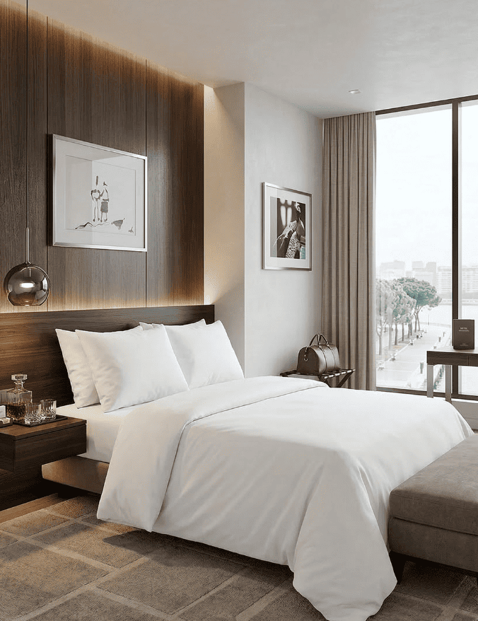 סט מצעים בית מלון לבן קלאסי דגם ג’ודי