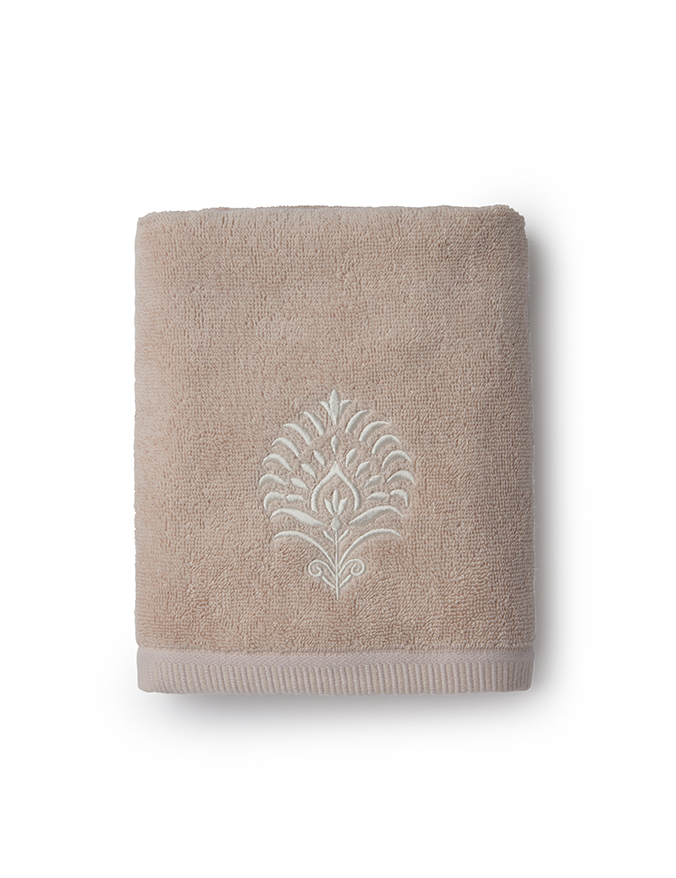 זוג מגבות 100% כותנה סרוקה דגם קאן