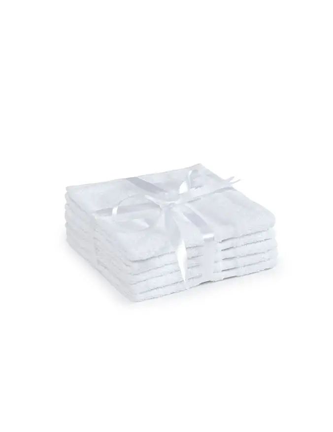 מארז אלבי – 5 מטליות ידיים לבנות 30X30