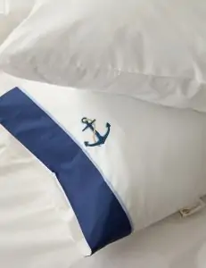 סט מצעים רקום 100% כותנה פרקל דגם מונטה קרלו