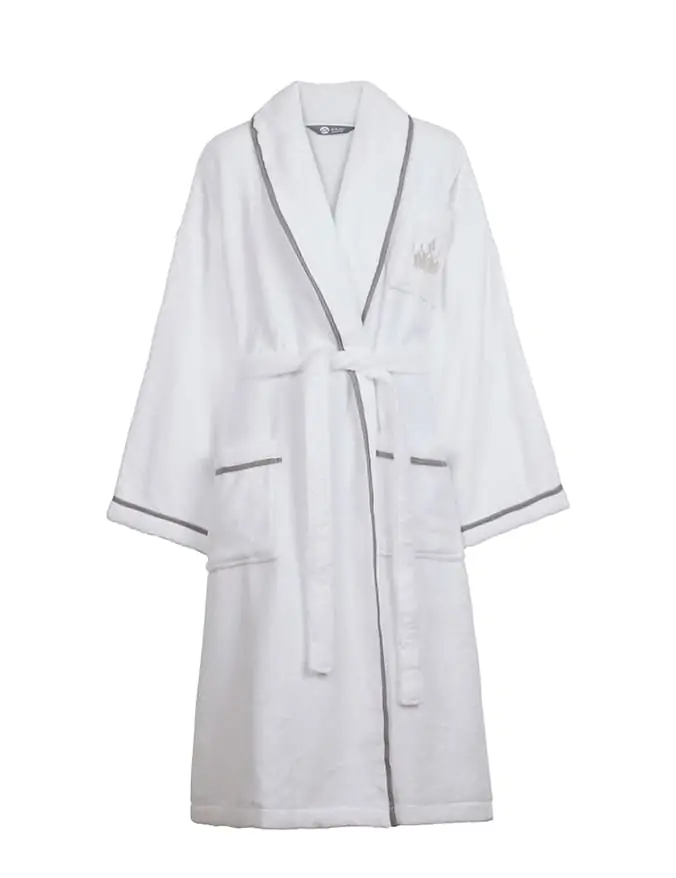 חלוק רחצה רקום זירו טוויסט דגם ריץ’